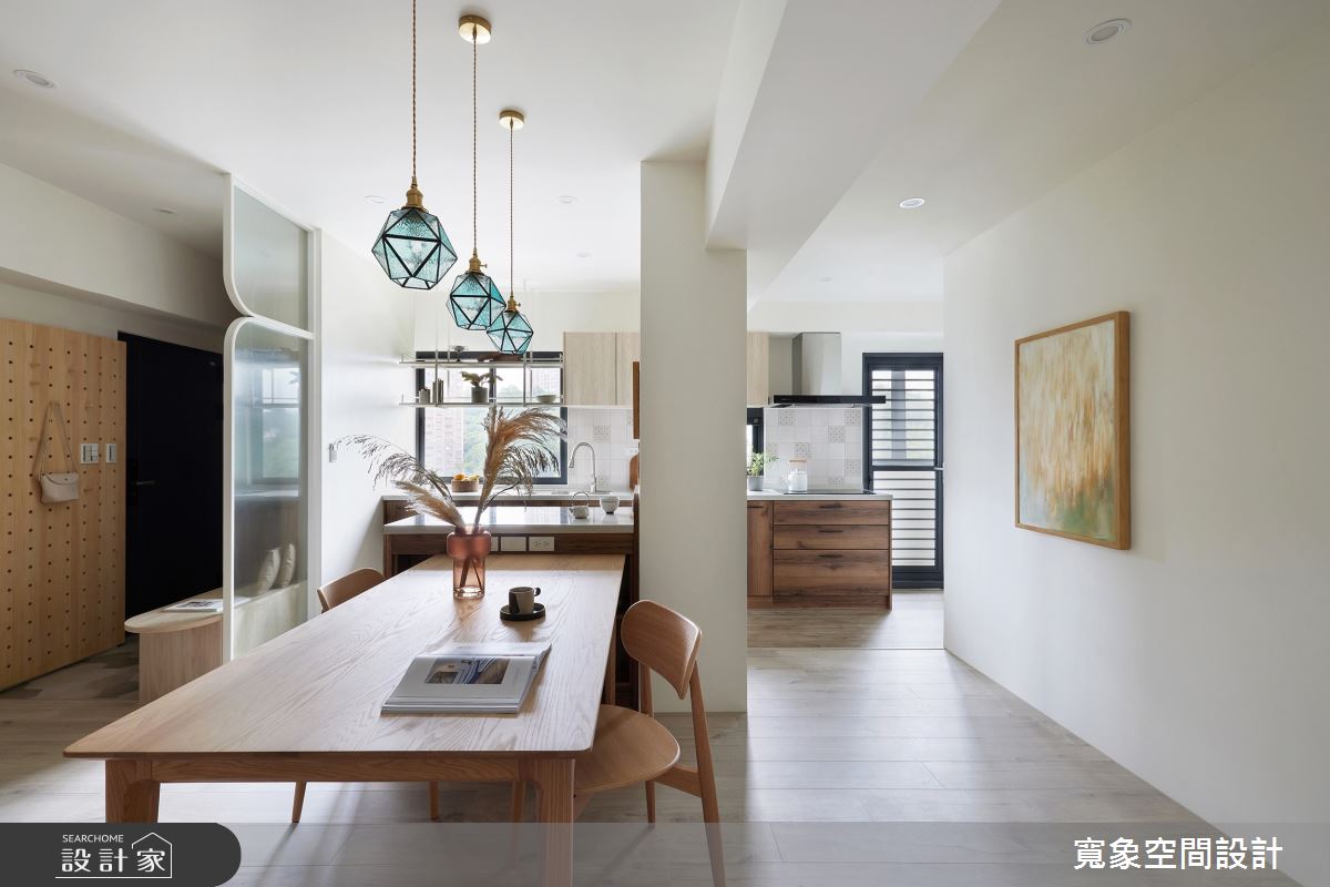 老屋(16~30年)＿日式無印風餐廳廚房中島案例圖片＿寬象空間室內裝修有限公司＿寬象_26之6