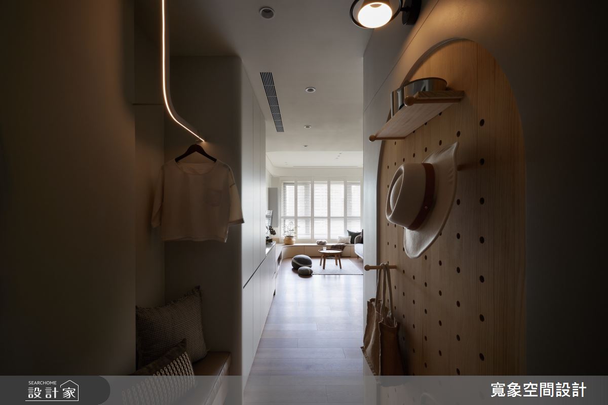28坪新成屋(5年以下)＿日式北歐風玄關案例圖片＿寬象空間室內裝修有限公司＿寬象_33之1