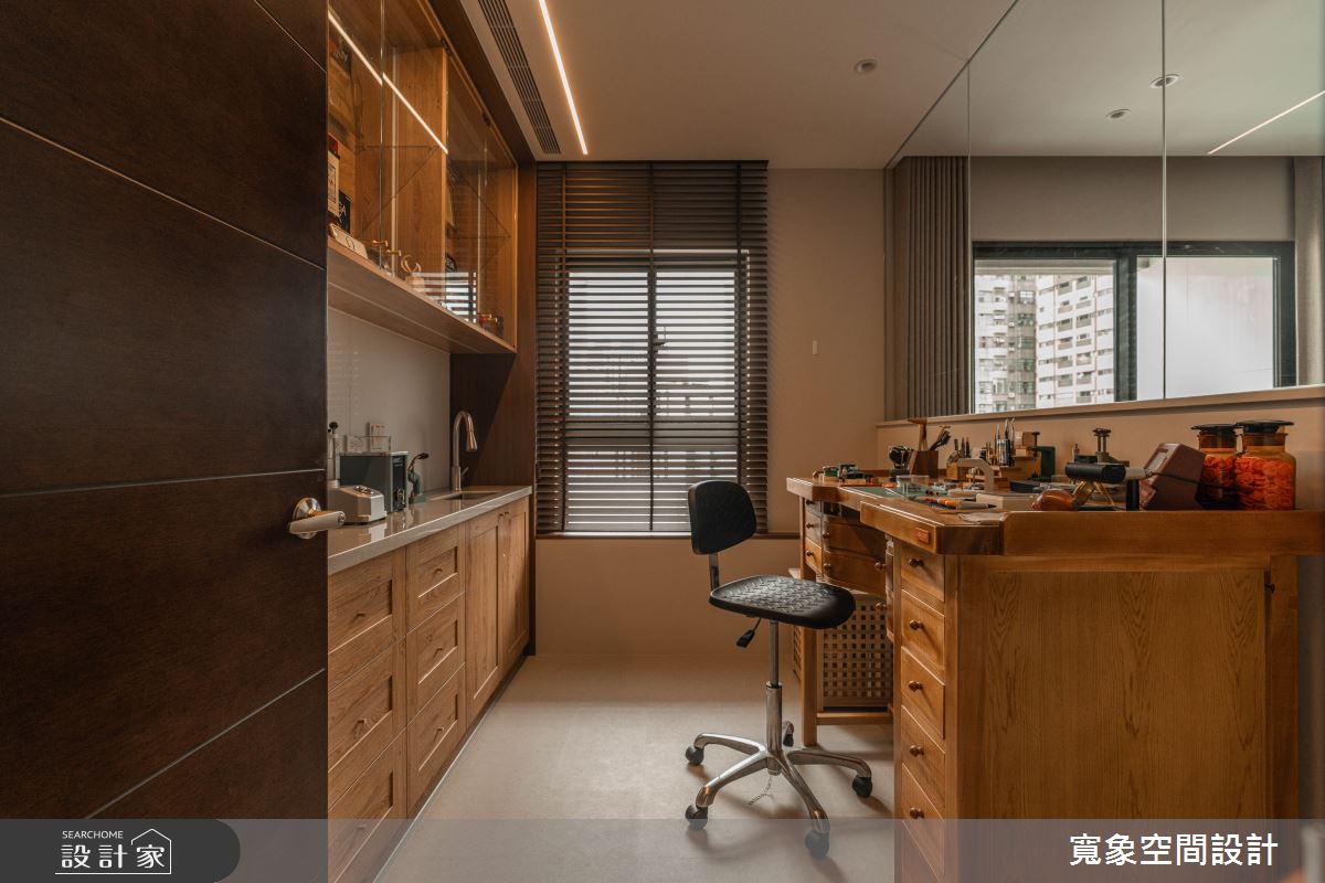 新成屋(5年以下)＿摩登復古風書房工作區案例圖片＿寬象空間室內裝修有限公司＿寬象_36之11