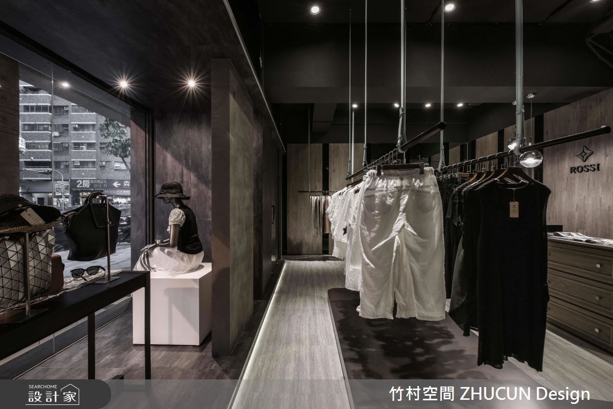 20坪中古屋(5~15年)＿工業風商業空間案例圖片＿竹村空間 ZHUCUN Design＿竹村_01 衣.著 Rossi_20坪工業風商業空間之6
