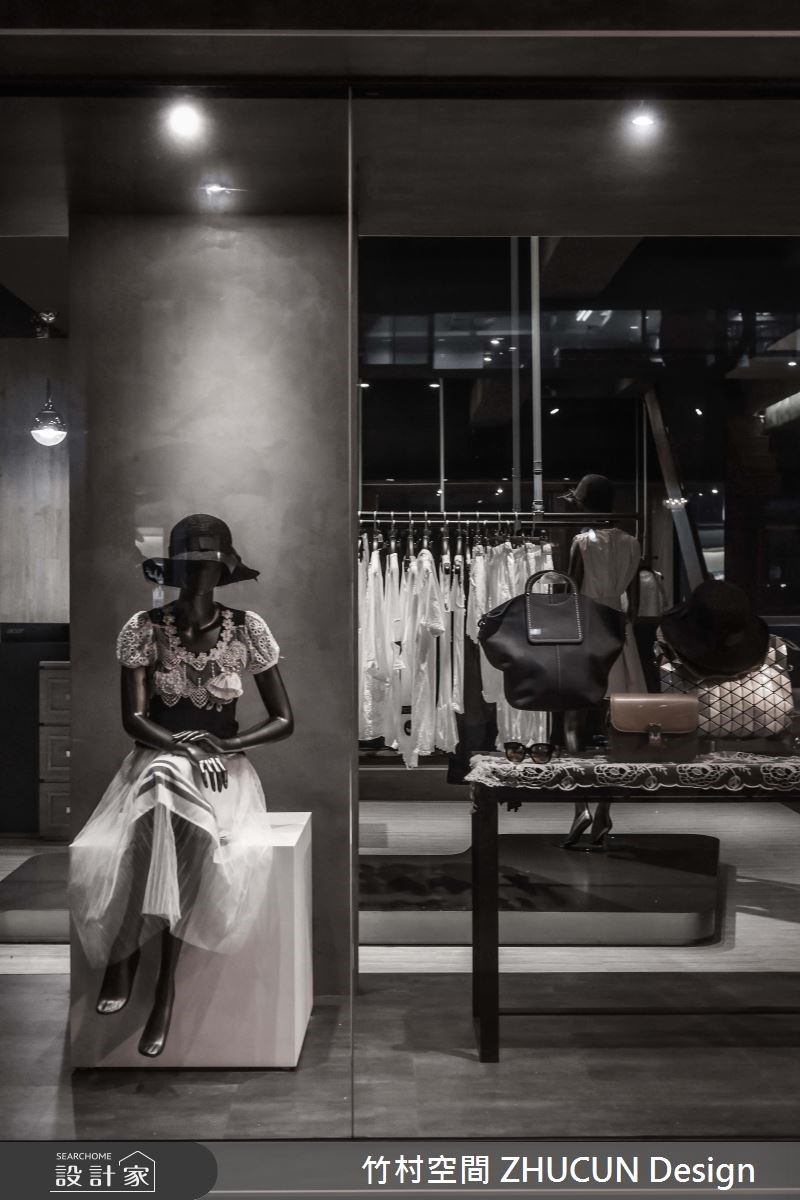 20坪中古屋(5~15年)＿工業風商業空間案例圖片＿竹村空間 ZHUCUN Design＿竹村_01 衣.著 Rossi_20坪工業風商業空間之11