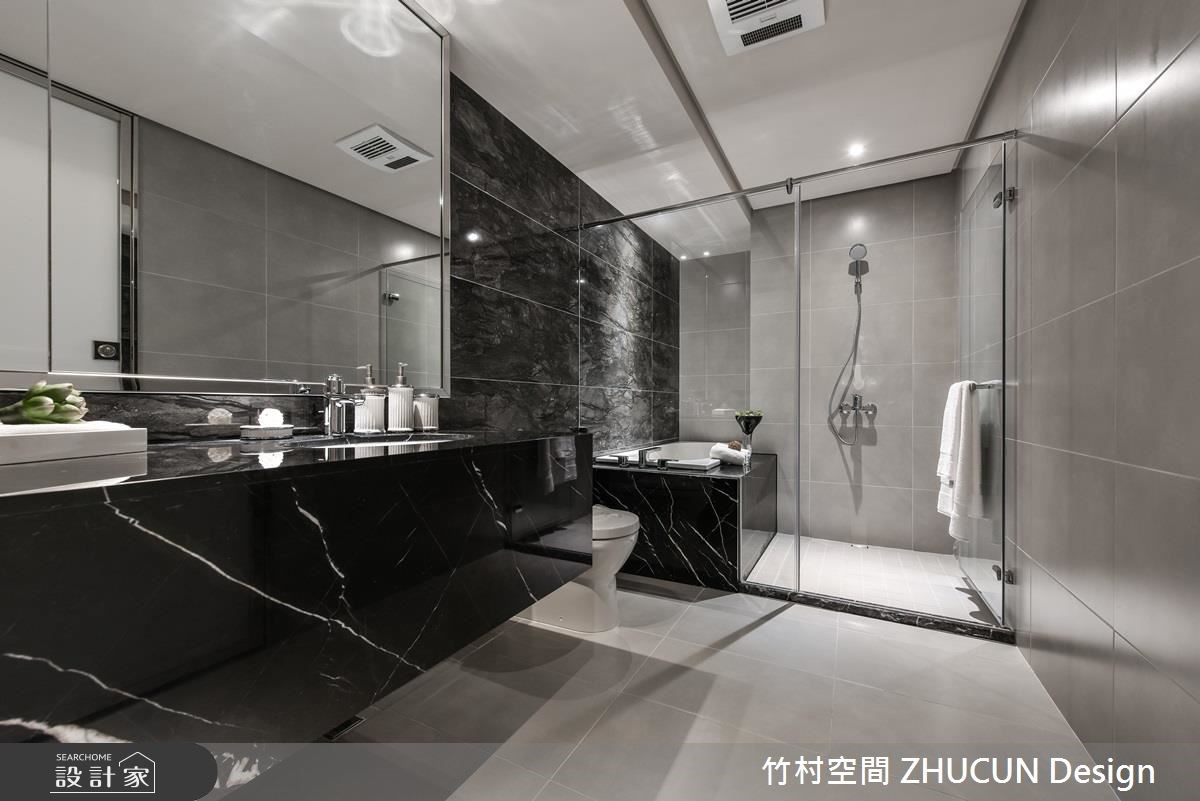 40坪新成屋(5年以下)＿奢華風浴室案例圖片＿竹村空間 ZHUCUN Design＿竹村_02 木.暮 Wood Home_40坪毛胚屋奢華風之10