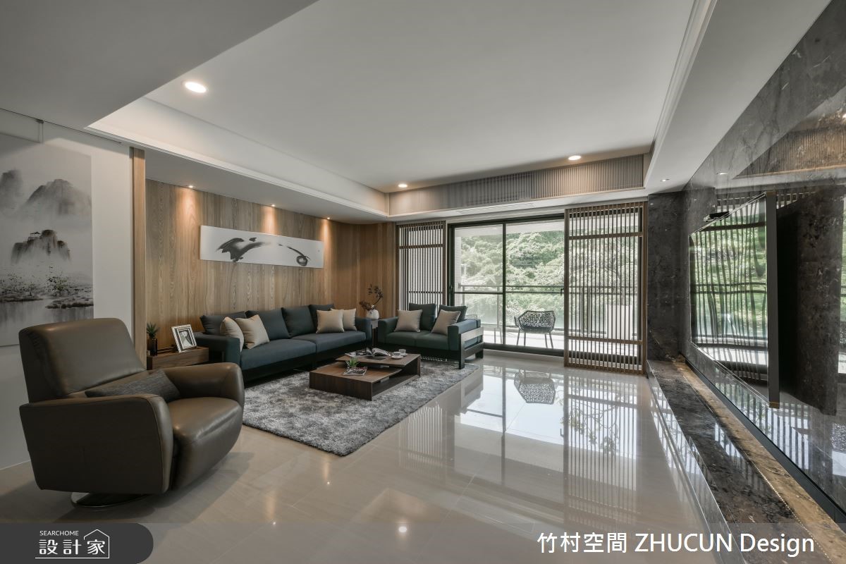 65坪新成屋(5年以下)＿新中式風客廳案例圖片＿竹村空間 ZHUCUN Design＿竹村_07 原.風景_65坪新中式風之2