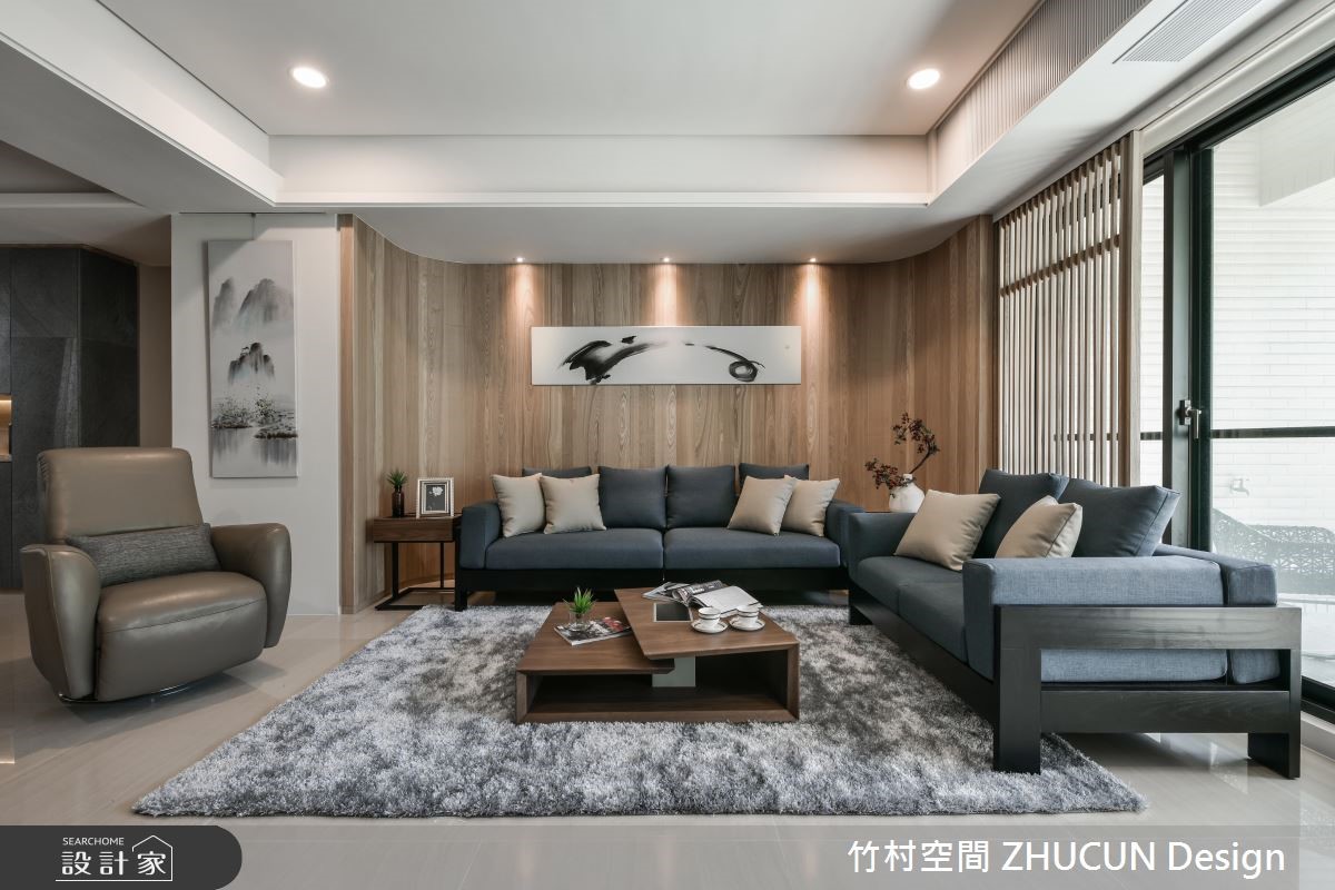 65坪新成屋(5年以下)＿新中式風客廳案例圖片＿竹村空間 ZHUCUN Design＿竹村_07 原.風景_65坪新中式風之5