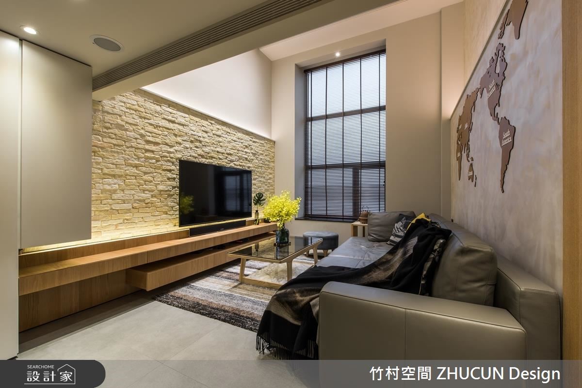 47坪老屋(16~30年)＿簡約風客廳案例圖片＿竹村空間 ZHUCUN Design＿竹村_11 雙 Double_47坪老屋翻新簡約風之5