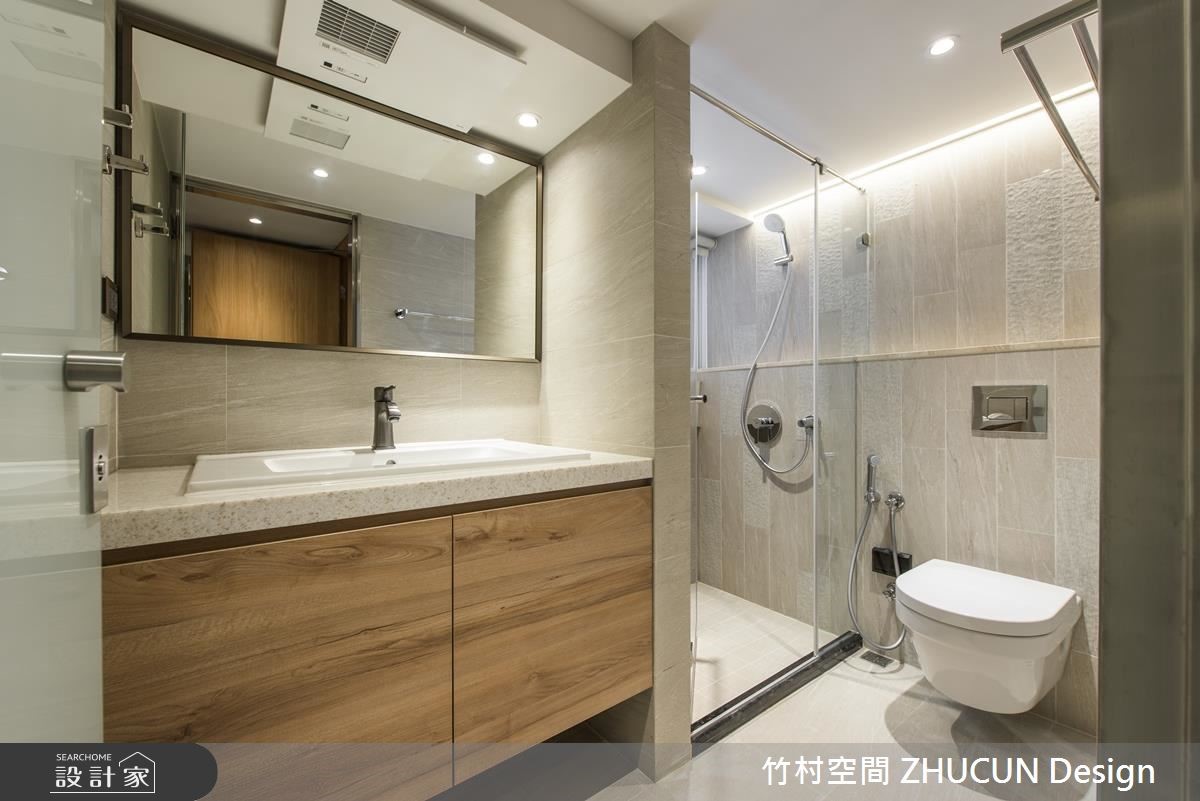 47坪老屋(16~30年)＿簡約風浴室案例圖片＿竹村空間 ZHUCUN Design＿竹村_11 雙 Double_47坪老屋翻新簡約風之18