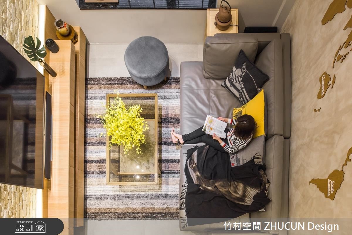 47坪老屋(16~30年)＿簡約風客廳案例圖片＿竹村空間 ZHUCUN Design＿竹村_11 雙 Double_47坪老屋翻新簡約風之10