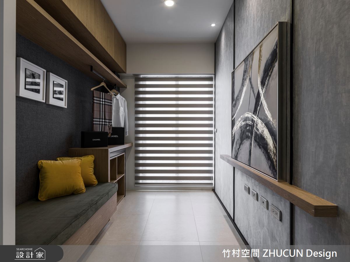 30坪新成屋(5年以下)＿混搭風更衣間臥榻案例圖片＿竹村空間 ZHUCUN Design＿竹村_12 對比 Contrast_30坪混搭風之1059
