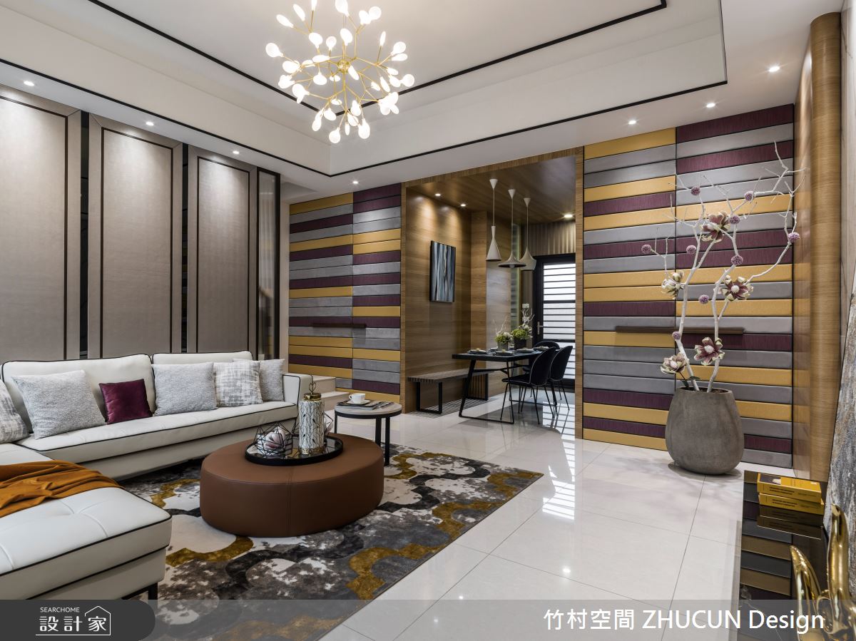 30坪新成屋(5年以下)＿混搭風客廳案例圖片＿竹村空間 ZHUCUN Design＿竹村_12 對比 Contrast_30坪混搭風之5