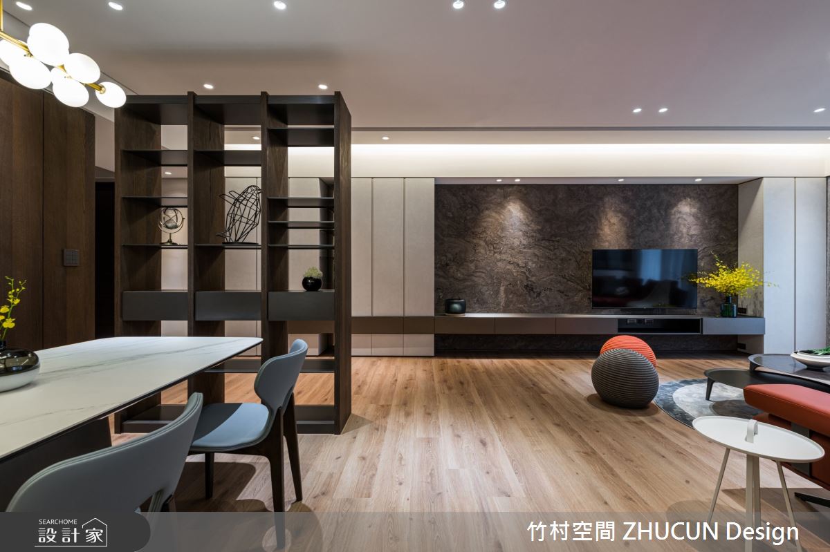 90坪新成屋(5年以下)＿現代風客廳案例圖片＿竹村空間 ZHUCUN Design＿竹村_13 泊樹 B．T_90坪現代風之4