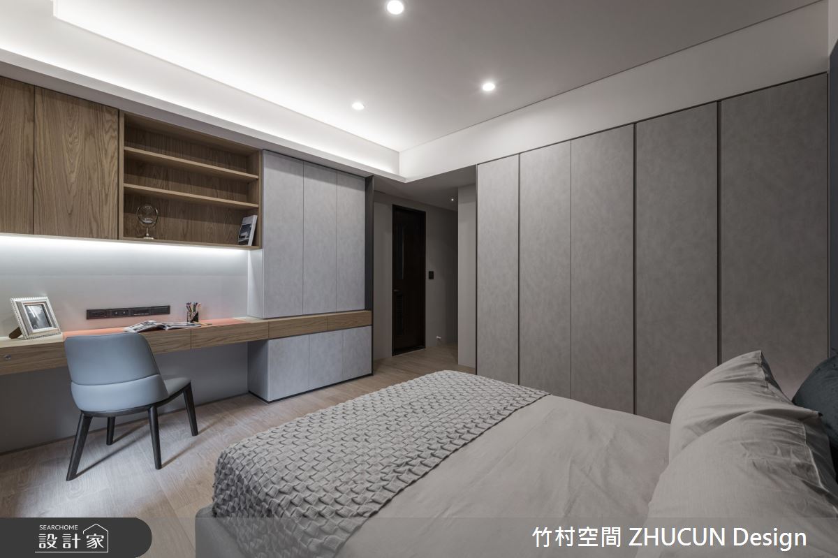 90坪新成屋(5年以下)＿現代風臥室案例圖片＿竹村空間 ZHUCUN Design＿竹村_13 泊樹 B．T_90坪現代風之10