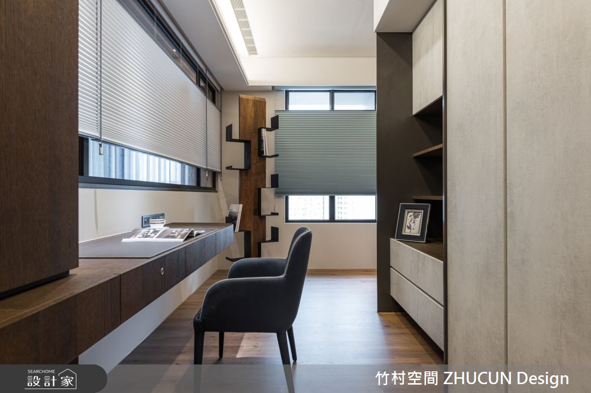 90坪新成屋(5年以下)＿現代風書房案例圖片＿竹村空間 ZHUCUN Design＿竹村_13 泊樹 B．T_90坪現代風之13