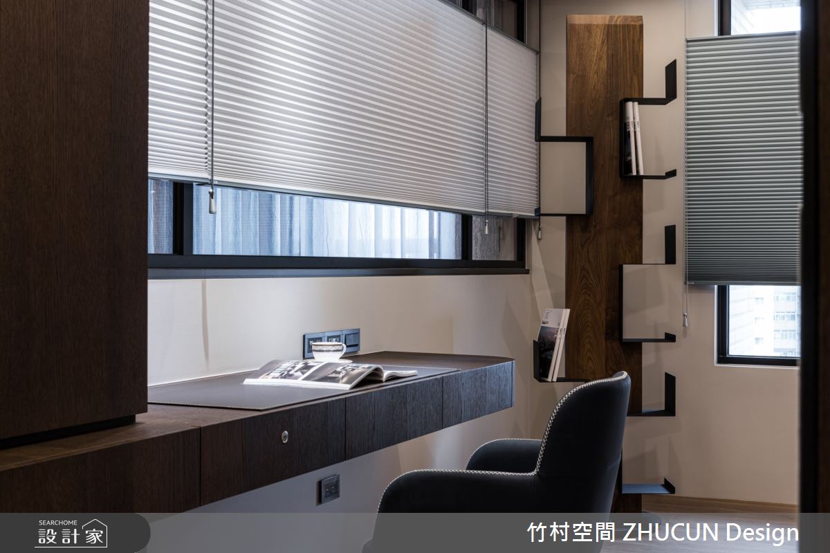 90坪新成屋(5年以下)＿現代風書房案例圖片＿竹村空間 ZHUCUN Design＿竹村_13 泊樹 B．T_90坪現代風之14