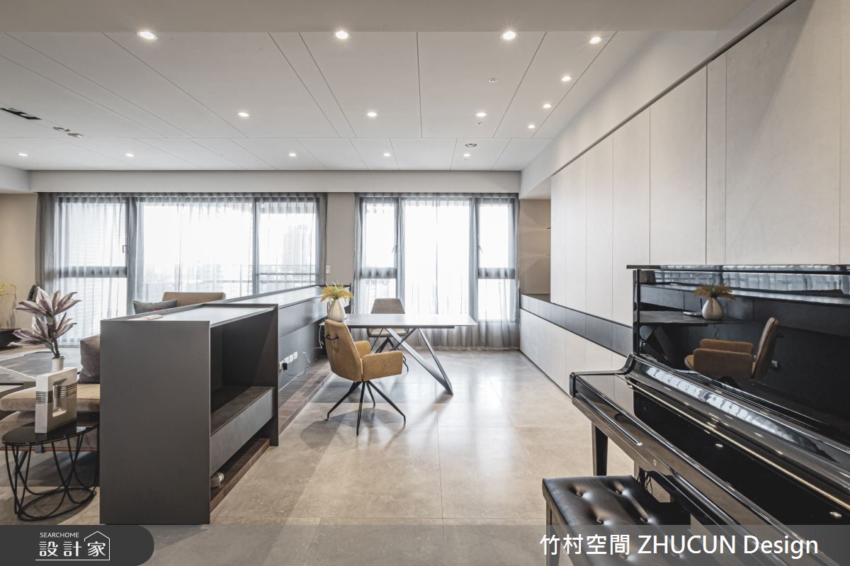 52坪新成屋(5年以下)＿簡約風書房案例圖片＿竹村空間 ZHUCUN Design＿竹村_14 白境 White_52坪毛胚屋簡約風之8