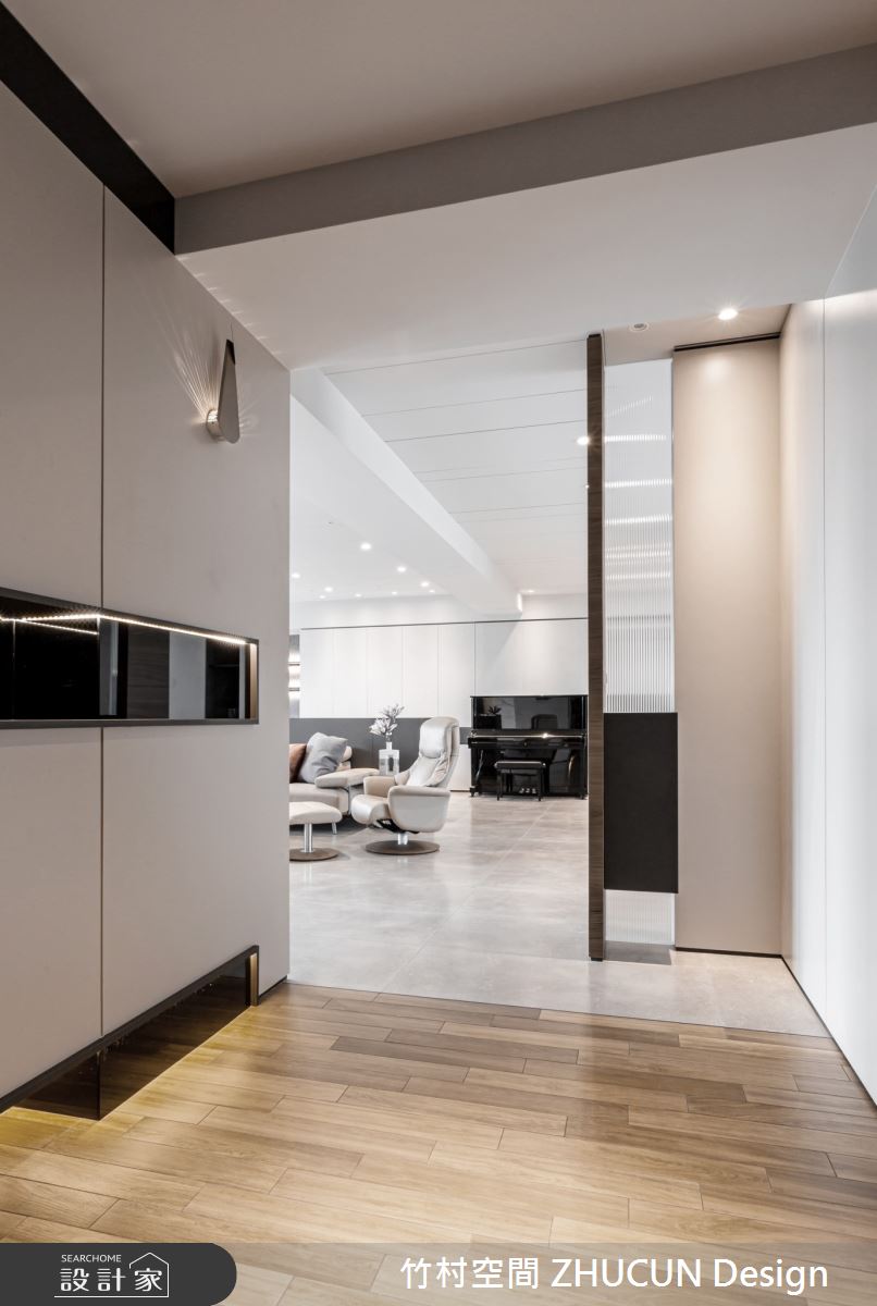 52坪新成屋(5年以下)＿簡約風玄關案例圖片＿竹村空間 ZHUCUN Design＿竹村_14 白境 White_52坪毛胚屋簡約風之1