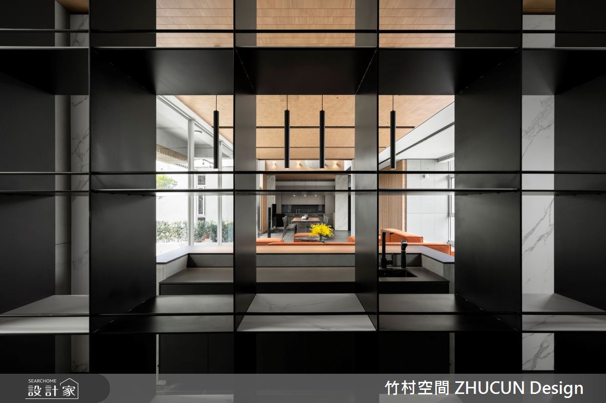 350坪新成屋(5年以下)＿現代風玄關案例圖片＿竹村空間 ZHUCUN Design＿竹村_15 雙調 Bitonic_350坪自地自建現代風別墅之6