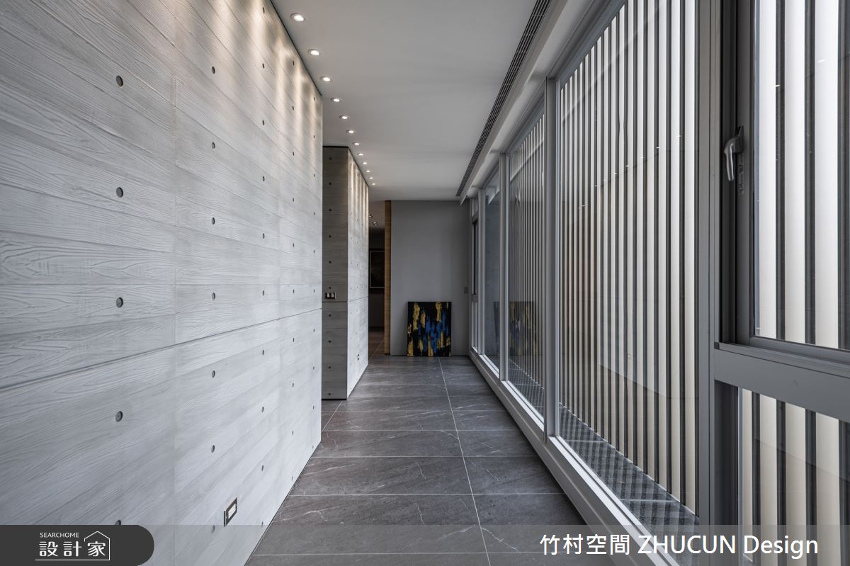 350坪新成屋(5年以下)＿現代風走廊案例圖片＿竹村空間 ZHUCUN Design＿竹村_15 雙調 Bitonic_350坪自地自建現代風別墅之14