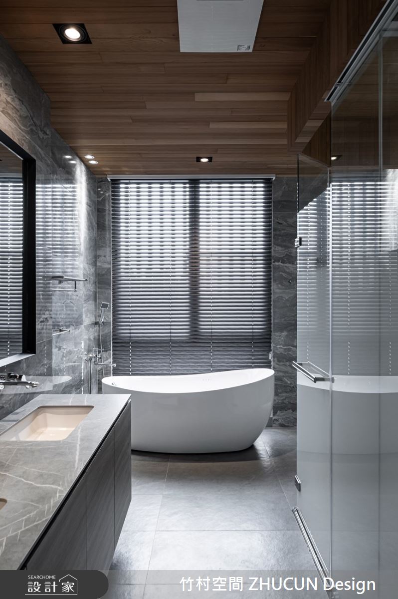 350坪新成屋(5年以下)＿現代風浴室案例圖片＿竹村空間 ZHUCUN Design＿竹村_15 雙調 Bitonic_350坪自地自建現代風別墅之24