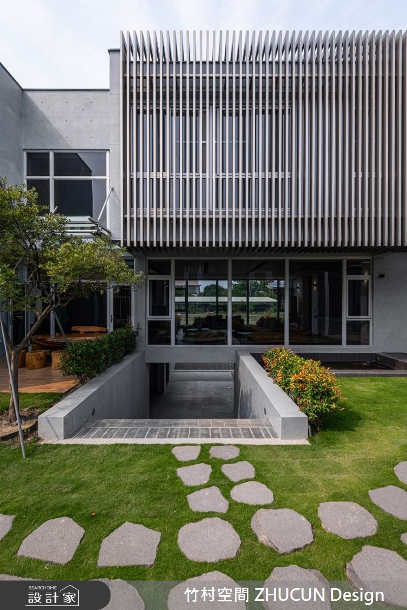350坪新成屋(5年以下)＿現代風庭院案例圖片＿竹村空間 ZHUCUN Design＿竹村_15 雙調 Bitonic_350坪自地自建現代風別墅之26