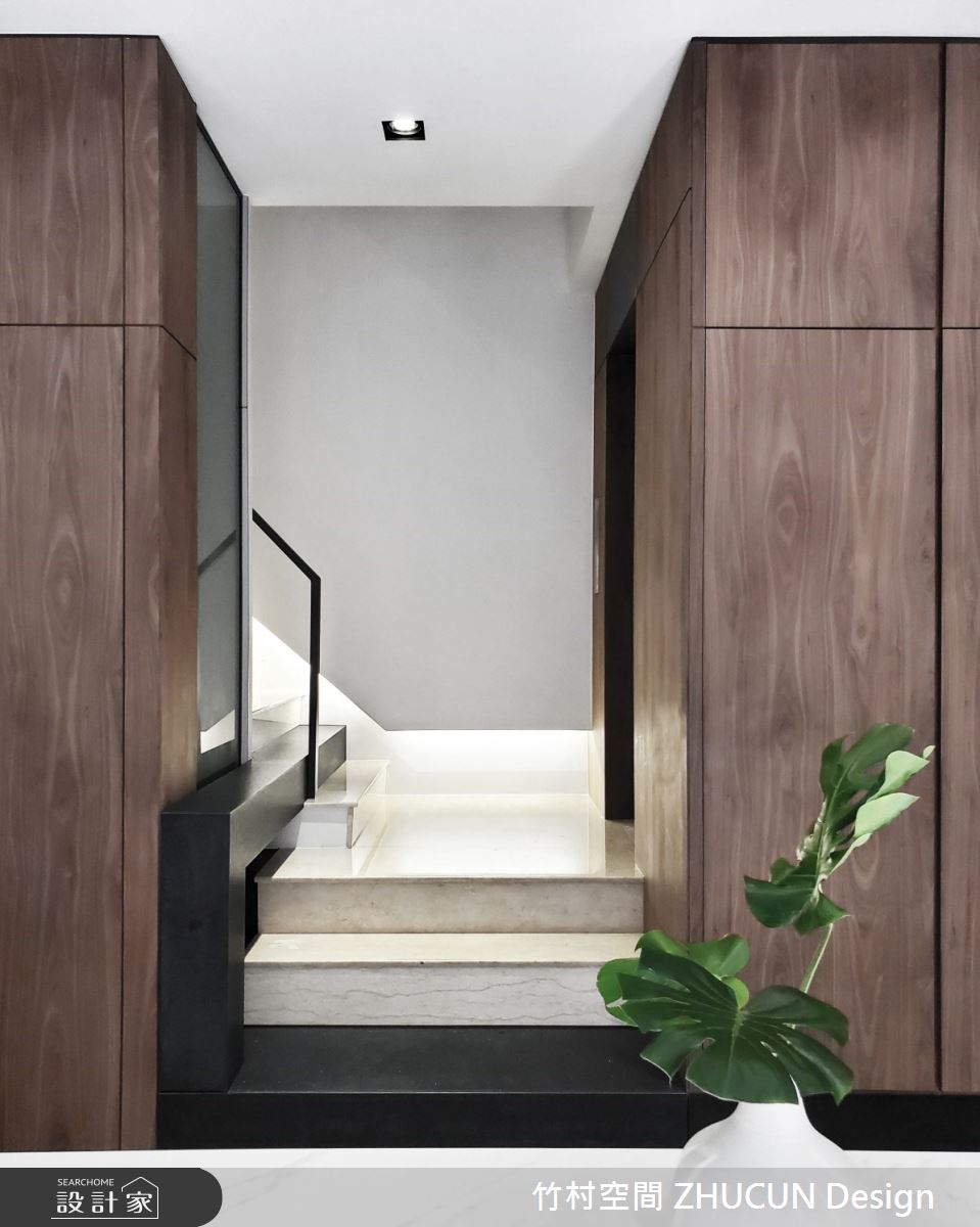 111坪中古屋(5~15年)＿簡約風樓梯案例圖片＿竹村空間 ZHUCUN Design＿竹村_16 緻 Chic_111坪簡約風透天別墅之15
