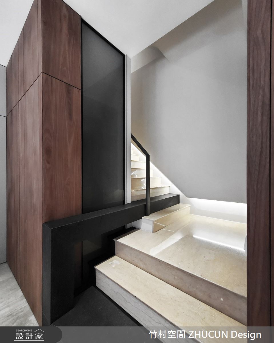 111坪中古屋(5~15年)＿簡約風樓梯案例圖片＿竹村空間 ZHUCUN Design＿竹村_16 緻 Chic_111坪簡約風透天別墅之14
