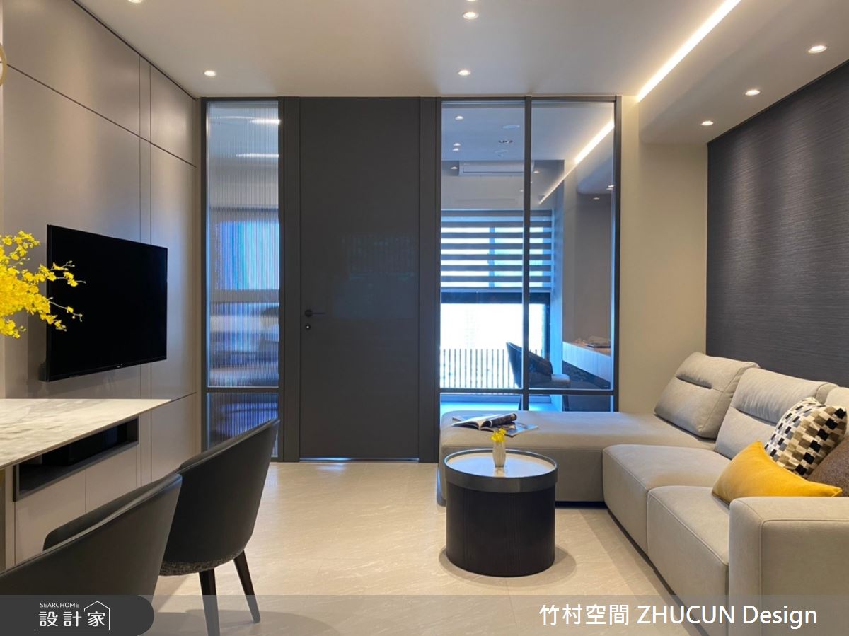 14坪新成屋(5年以下)＿現代風客廳案例圖片＿竹村空間 ZHUCUN Design＿竹村_18 覓謐 Meet Me_14坪現代風之1
