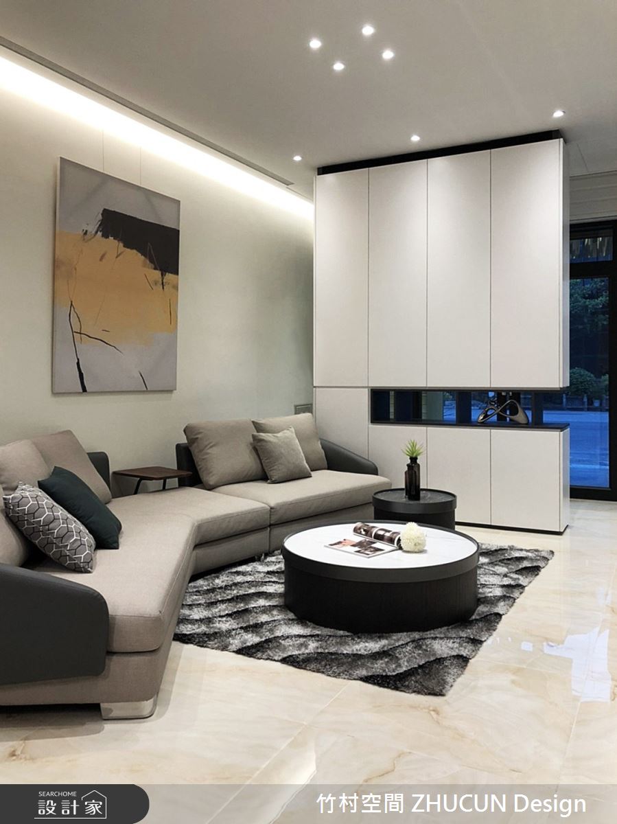 34坪新成屋(5年以下)＿現代風客廳案例圖片＿竹村空間 ZHUCUN Design＿竹村_19 界境 Boundary_34坪現代風透天別墅之3