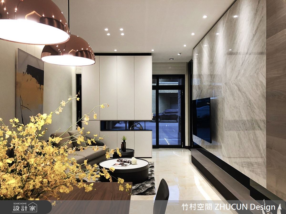 34坪新成屋(5年以下)＿現代風客廳案例圖片＿竹村空間 ZHUCUN Design＿竹村_19 界境 Boundary_34坪現代風透天別墅之10