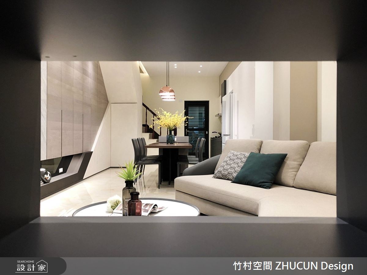 34坪新成屋(5年以下)＿現代風客廳案例圖片＿竹村空間 ZHUCUN Design＿竹村_19 界境 Boundary_34坪現代風透天別墅之1