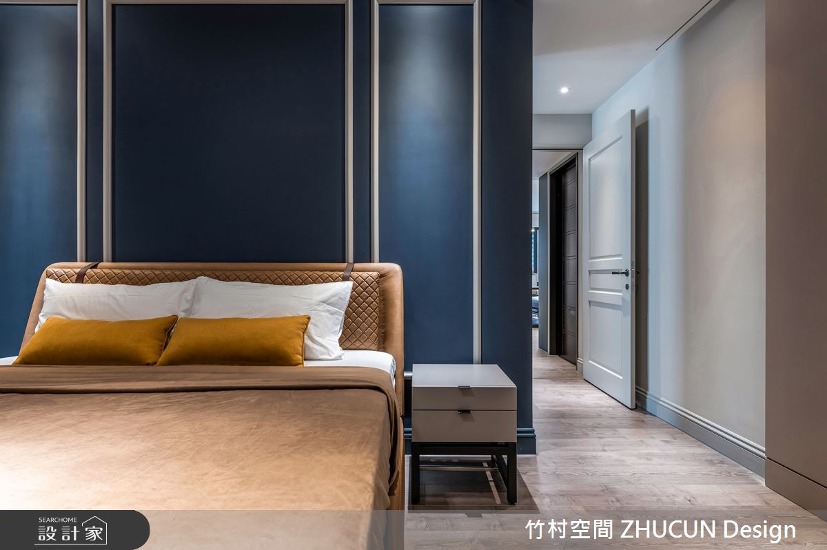 75坪新成屋(5年以下)＿美式風臥室案例圖片＿竹村空間 ZHUCUN Design＿竹村_20 黛藍 Dark Blue_75坪美式風之18