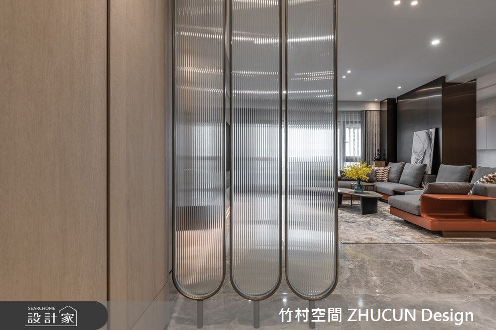 101坪新成屋(5年以下)＿現代風玄關案例圖片＿竹村空間 ZHUCUN Design＿竹村_21 鉑 Platinum_101坪現代風毛胚屋之1