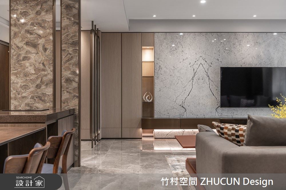101坪新成屋(5年以下)＿現代風客廳案例圖片＿竹村空間 ZHUCUN Design＿竹村_21 鉑 Platinum_101坪現代風毛胚屋之11