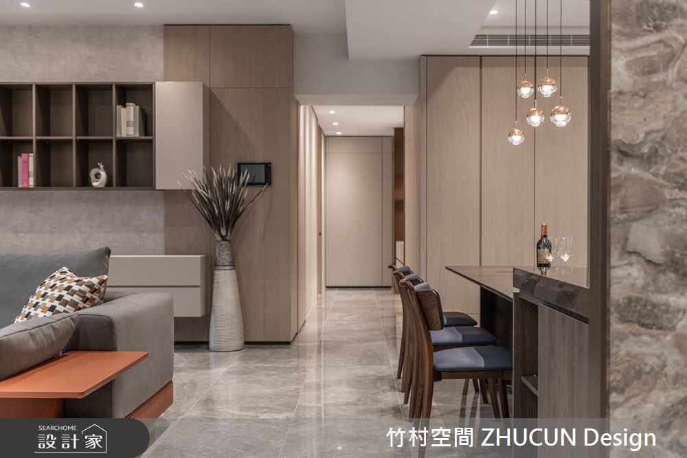 101坪新成屋(5年以下)＿現代風餐廳中島案例圖片＿竹村空間 ZHUCUN Design＿竹村_21 鉑 Platinum_101坪現代風毛胚屋之14