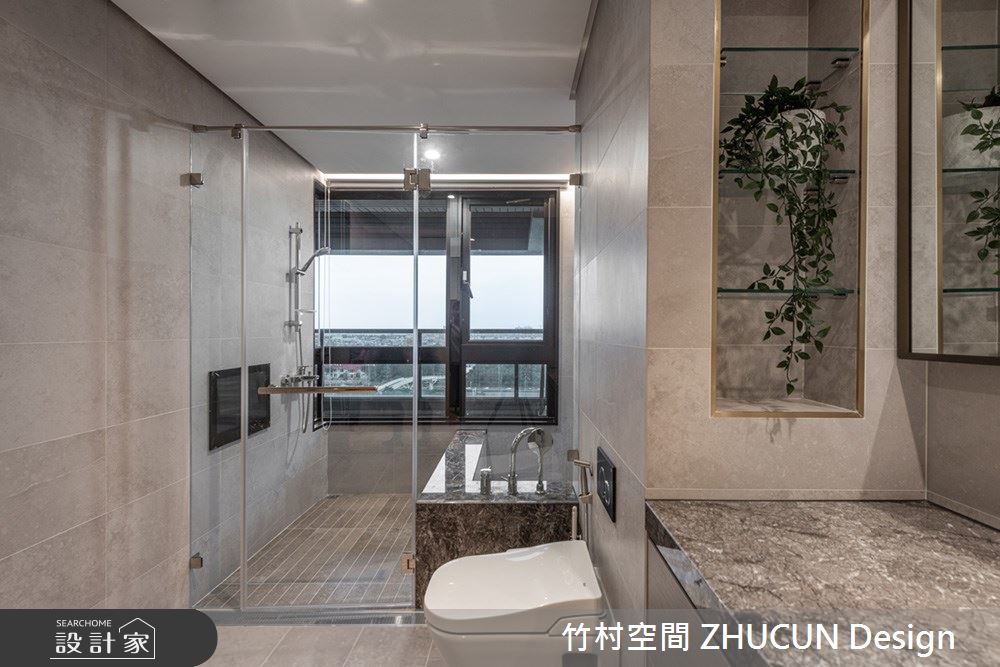 101坪新成屋(5年以下)＿現代風浴室案例圖片＿竹村空間 ZHUCUN Design＿竹村_21 鉑 Platinum_101坪現代風毛胚屋之24