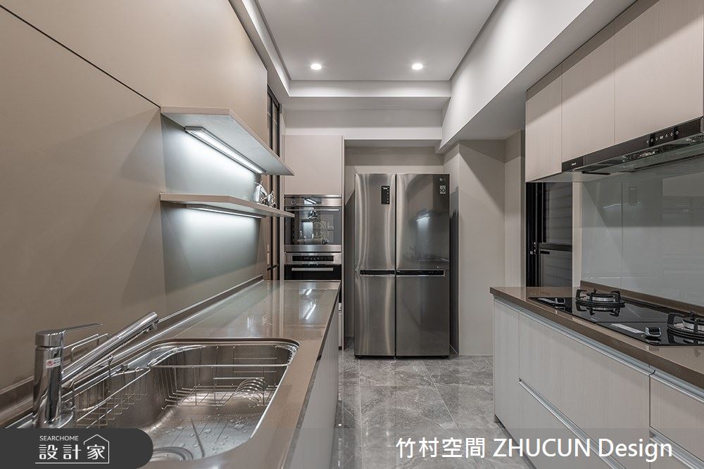 101坪新成屋(5年以下)＿現代風廚房案例圖片＿竹村空間 ZHUCUN Design＿竹村_21 鉑 Platinum_101坪現代風毛胚屋之25