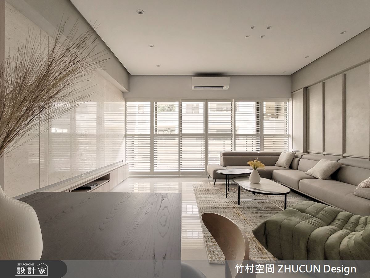 65坪新成屋(5年以下)＿日式無印風客廳案例圖片＿竹村空間 ZHUCUN Design＿竹村_23 靜默_65坪日式無印風之4