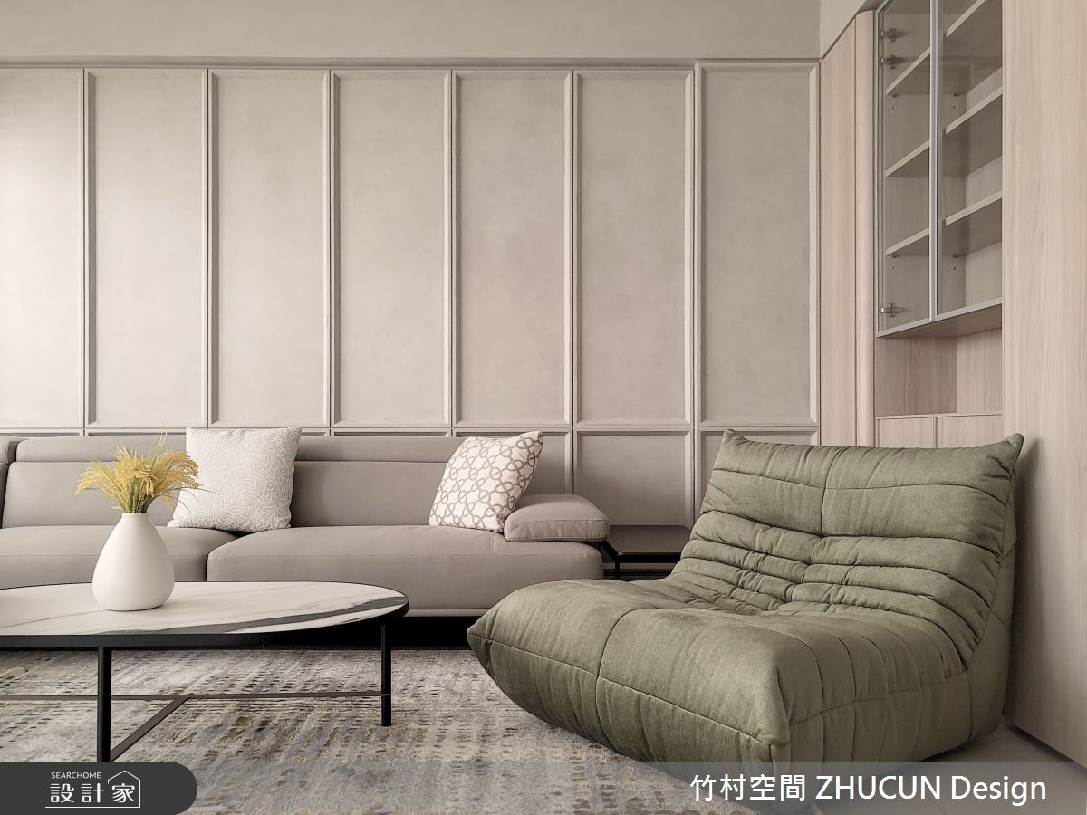 65坪新成屋(5年以下)＿日式無印風客廳案例圖片＿竹村空間 ZHUCUN Design＿竹村_23 靜默_65坪日式無印風之8