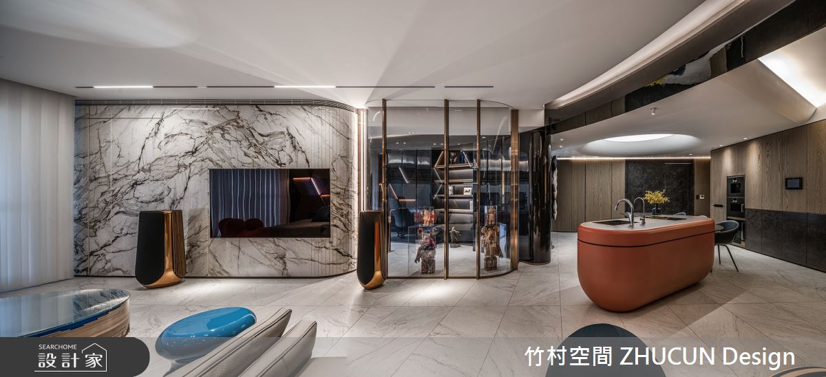 69坪中古屋(5~15年)＿現代風客廳餐廳案例圖片＿竹村空間 ZHUCUN Design＿竹村_24 流動如生 Liquidity_69坪現代風毛胚屋之3