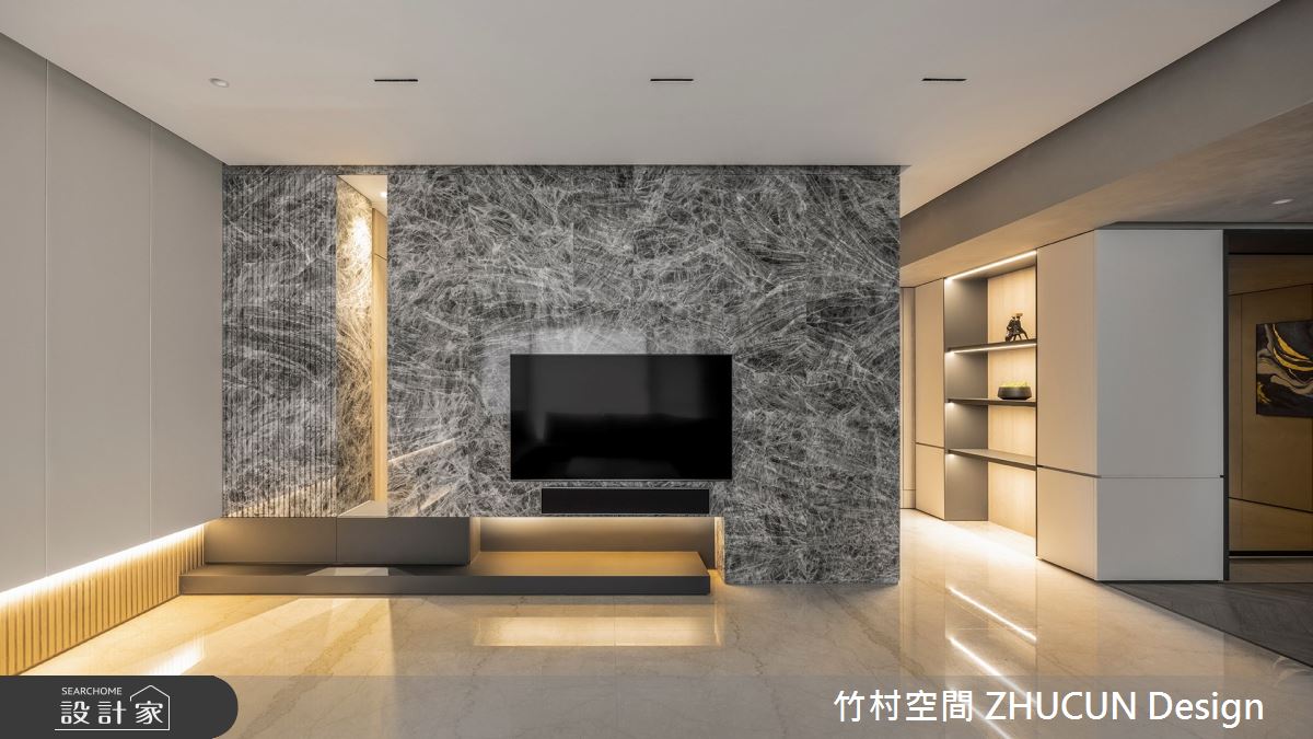 75坪新成屋(5年以下)＿簡約風客廳案例圖片＿竹村空間 ZHUCUN Design＿竹村_25 晶硯 Timeless_75坪現代風毛胚屋之11
