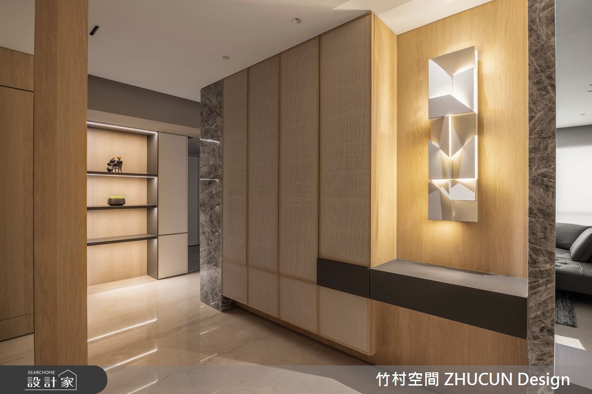 75坪新成屋(5年以下)＿簡約風玄關案例圖片＿竹村空間 ZHUCUN Design＿竹村_25 晶硯 Timeless_75坪現代風毛胚屋之12