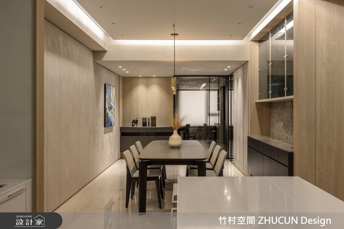 75坪新成屋(5年以下)＿簡約風餐廳案例圖片＿竹村空間 ZHUCUN Design＿竹村_25 晶硯 Timeless_75坪現代風毛胚屋之14