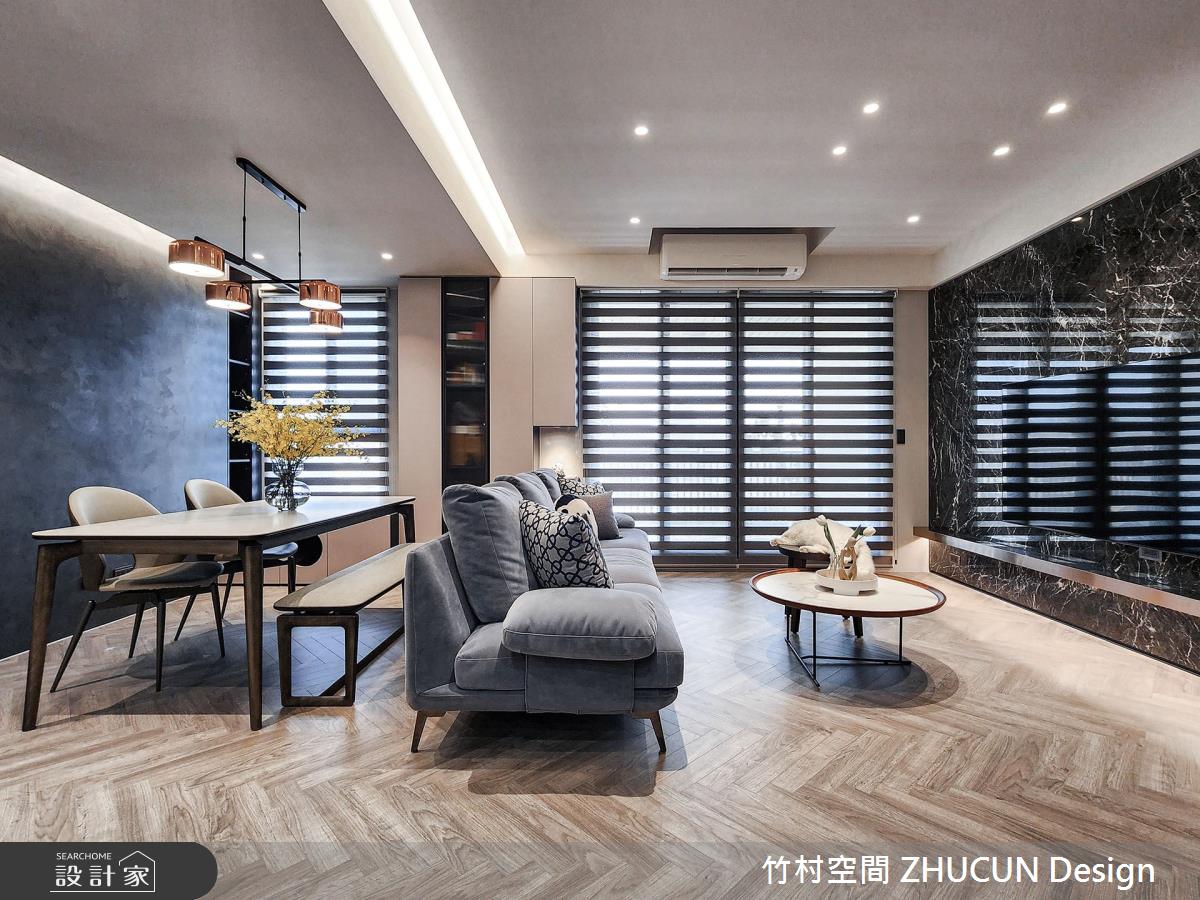 32坪新成屋(5年以下)＿現代風客廳餐廳案例圖片＿竹村空間 ZHUCUN Design＿竹村_26 溫。心 Warm_32坪現代風之10