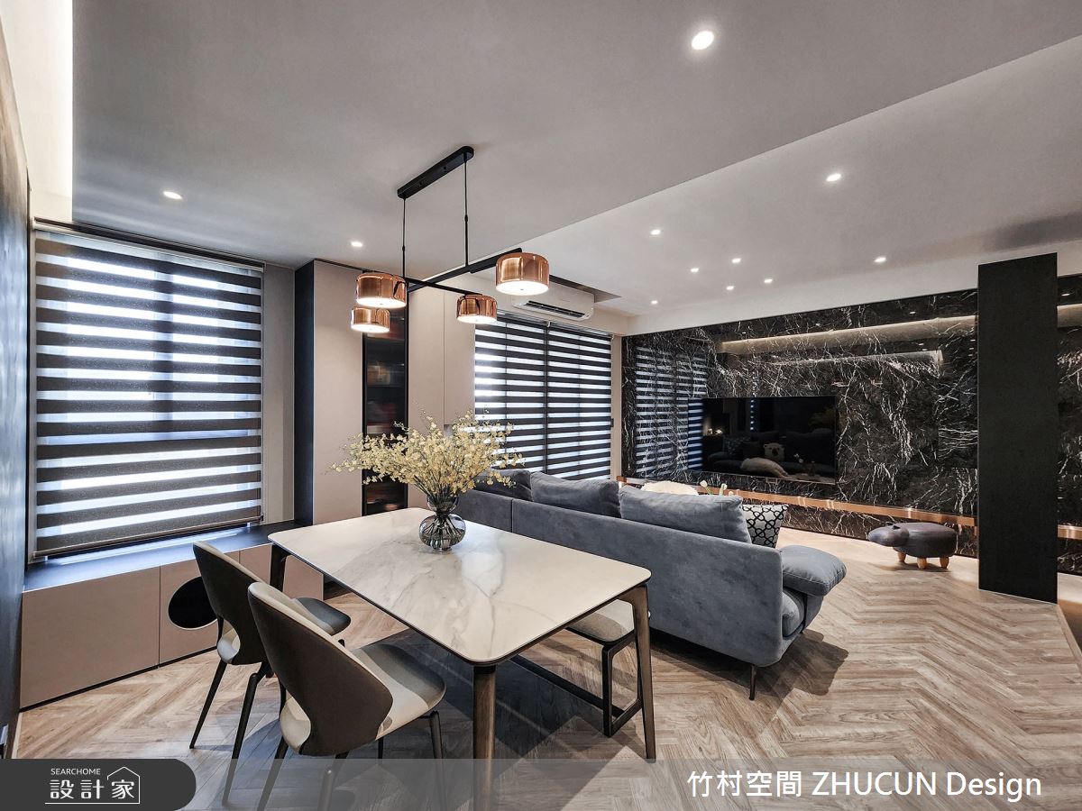 32坪新成屋(5年以下)＿現代風客廳餐廳案例圖片＿竹村空間 ZHUCUN Design＿竹村_26 溫。心 Warm_32坪現代風之11