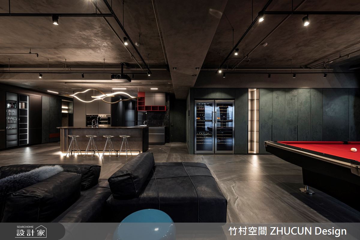 50坪新成屋(5年以下)＿混搭風案例圖片＿竹村空間 ZHUCUN Design＿竹村_27 大人的遊戲室_50坪混搭風之10
