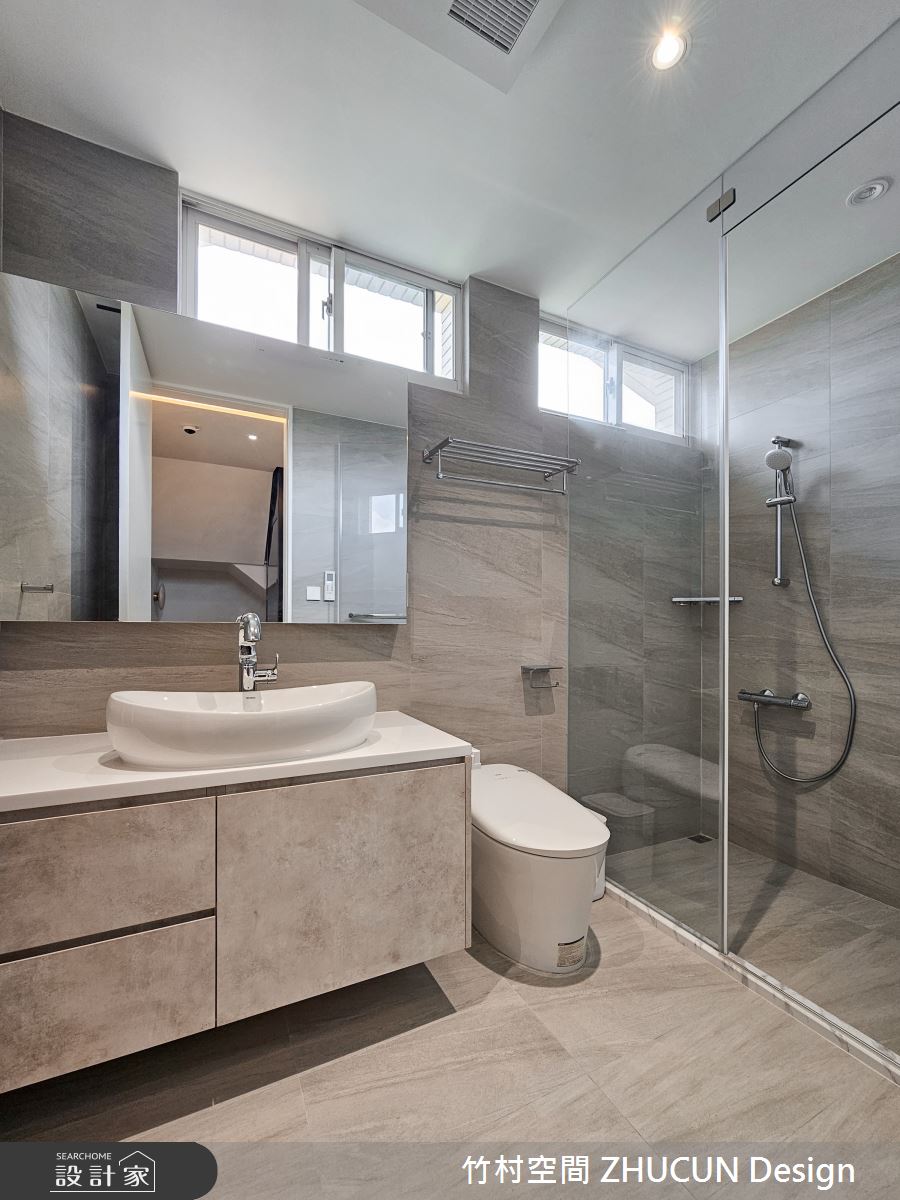 136坪老屋(16~30年)＿簡約風浴室案例圖片＿竹村空間 ZHUCUN Design＿竹村_28 享。日_136坪簡約風毛胚屋透天別墅之17