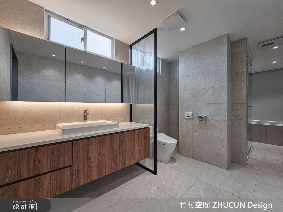 136坪老屋(16~30年)＿簡約風浴室案例圖片＿竹村空間 ZHUCUN Design＿竹村_28 享。日_136坪簡約風毛胚屋透天別墅之18