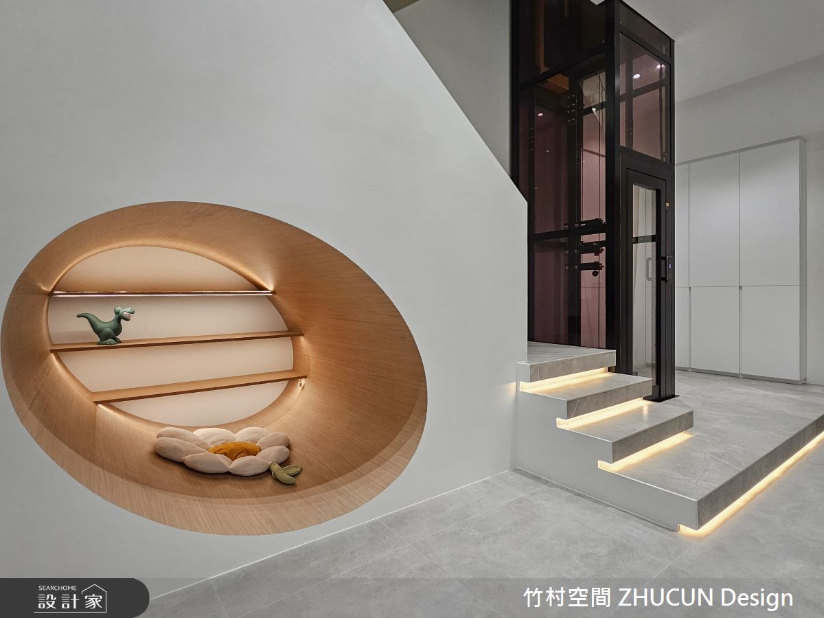136坪老屋(16~30年)＿簡約風樓梯多功能室案例圖片＿竹村空間 ZHUCUN Design＿竹村_28 享。日_136坪簡約風毛胚屋透天別墅之19