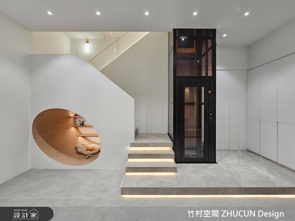 136坪老屋(16~30年)＿簡約風樓梯多功能室案例圖片＿竹村空間 ZHUCUN Design＿竹村_28 享。日_136坪簡約風毛胚屋透天別墅之21