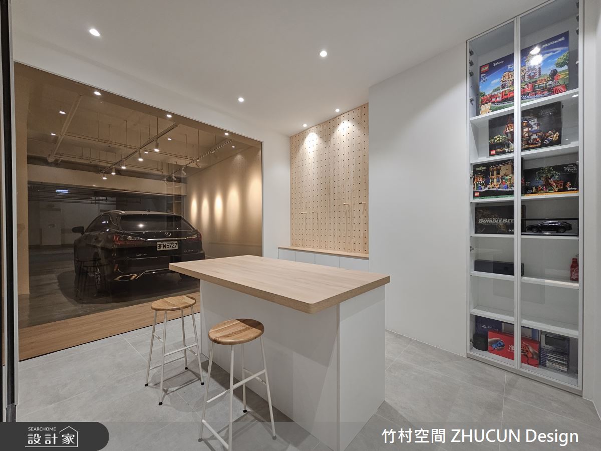 136坪老屋(16~30年)＿簡約風多功能室車庫案例圖片＿竹村空間 ZHUCUN Design＿竹村_28 享。日_136坪簡約風毛胚屋透天別墅之22