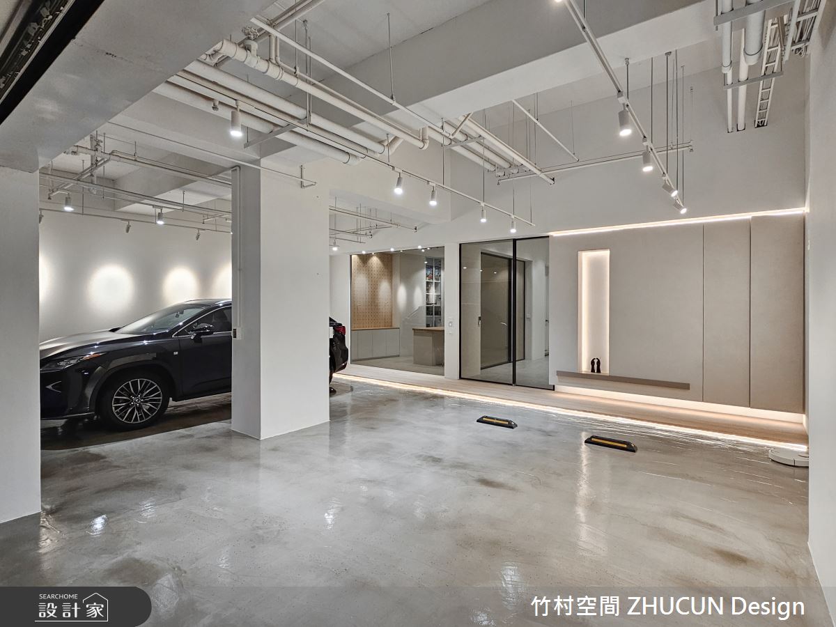136坪老屋(16~30年)＿簡約風車庫案例圖片＿竹村空間 ZHUCUN Design＿竹村_28 享。日_136坪簡約風毛胚屋透天別墅之24